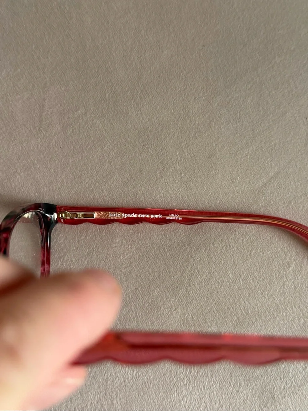 Kate Spade New York Red Tortoiseshell Glasses Jenna Demo Frames